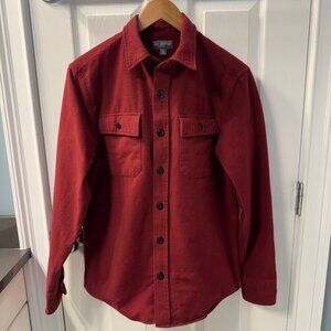 L.L. Bean Signature 1933 Chamois Cloth Shirt Size Small Regular (SR) Slim Fit